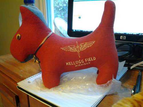 Kellogg Field - Stuffed Animal From Connie Please Submit Info If You Know Anything About It (newer photo)